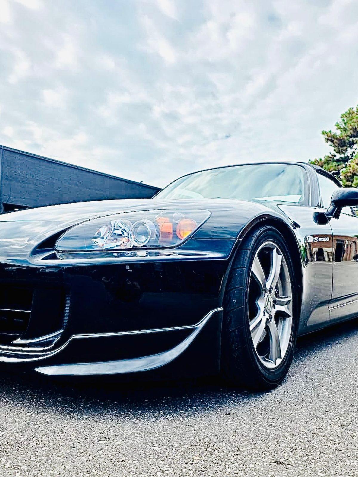 Low front view of the S2000 showing the gloss along the side