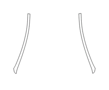 A-Pillar Kit - Short (Covers to top of windshield) - Tesla Model 3 2018 PPF Kit