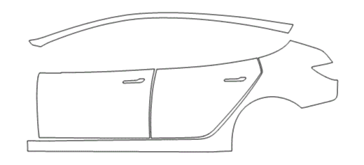 Left Side Kit - Tesla Model 3 2018 PPF Kit