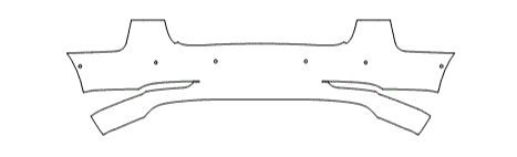 Rear Bumper Kit with Parking Sensors - Tesla Model 3 2018 PPF Kit