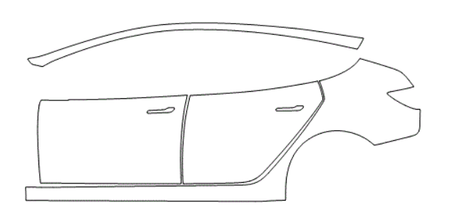 Left Side Kit - Tesla Model 3 2019 PPF Kit