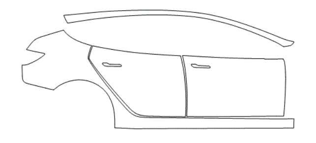 Right Side kit - Tesla Model 3 2020 PPF Kit