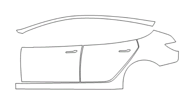 Left Side Kit - Tesla Model 3 2023 PPF Kit