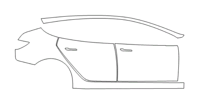 Right Side kit - Tesla Model 3 2023 PPF Kit