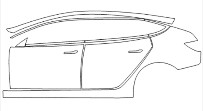 Left Side Kit - Tesla Model 3 2024 PPF Kit