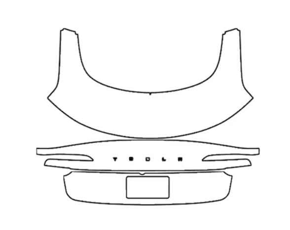 Trunk Lid Kit - Tesla Model 3 2024 PPF Kit