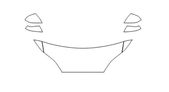 Half Hood Fender & Mirror Kit - Tesla Model S 2015 PPF Kit