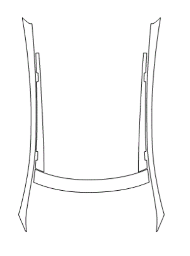 Roof & A-Pillar Kit with Panoromic Sunroof - Tesla Model S 2015 PPF Kit