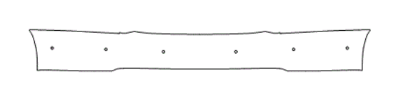 Rear Bumper Kit 6 Parking Sensors - Tesla Model S 2015 PPF Kit