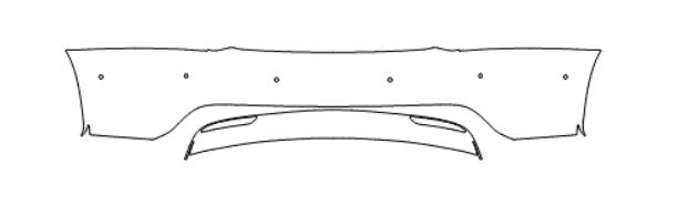 Rear Bumper Kit 6 Parking Sensors - Tesla Model S 2017 PPF Kit