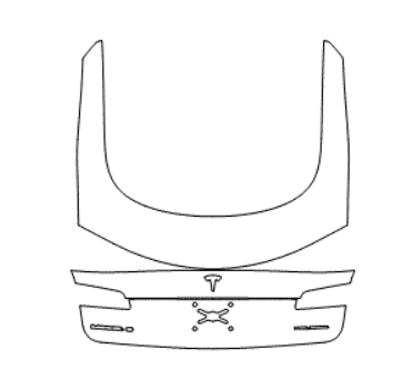 Trunk Lid Kit with 'Model S' & 'Dual Motor' Emblem - Tesla Model S 2020 PPF Kit