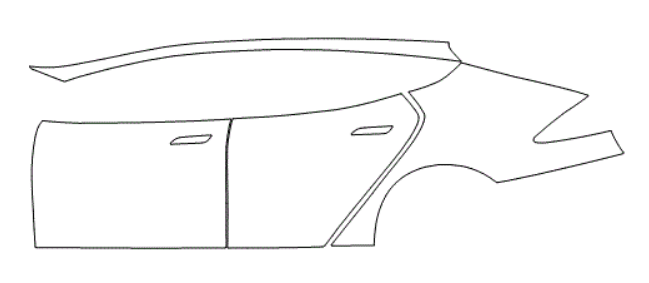 Left Side kit - Tesla Model S 2021.5 PPF Kit