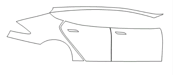 RIght Side kit - Tesla Model S 2021.5 PPF Kit