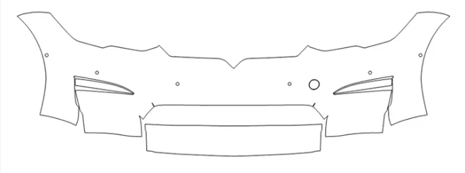 Bumper Kit With Sensor - Tesla Model S 2023 PPF Kit