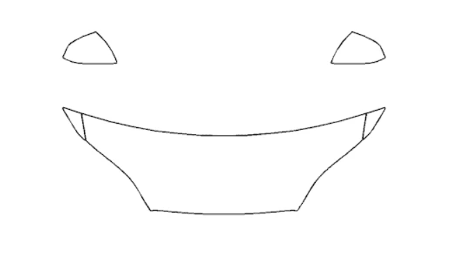 Half Hood Fender & Mirror Kit - Tesla Model X 2017 PPF Kit