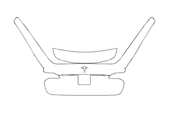 Trunk Lid Kit no Emblem - Tesla Model X 2017 PPF Kit