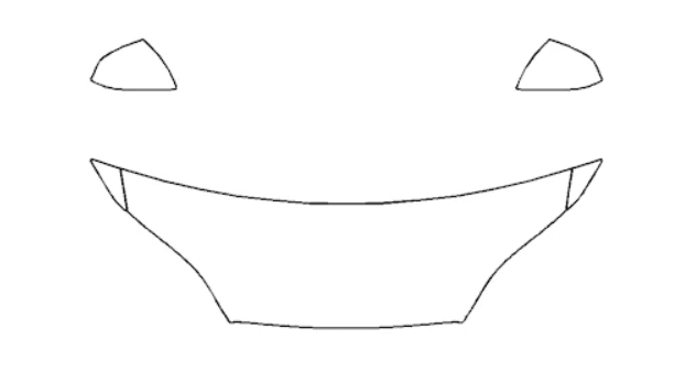 Half Hood Fender & Mirror Kit - Tesla Model X 2022 PPF Kit