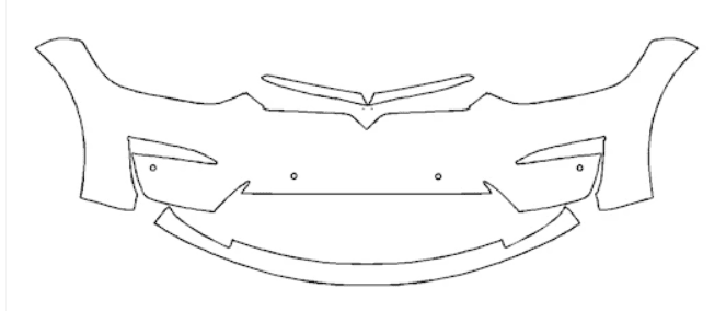 Front Bumper Kit - Tesla Model X 2022 PPF Kit