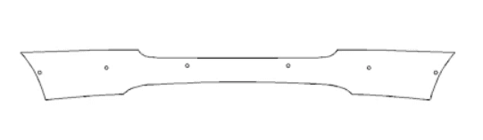 Rear Bumper Kit w Parking Sensor - Tesla Model X 2022 PPF Kit