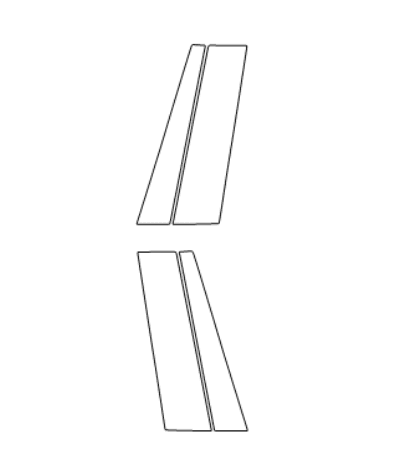 B-Pillar Kit - Tesla Model X 2023 PPF Kit