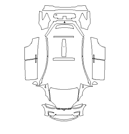 Ultimate Kit without sensor - Tesla Model X 2024 PPF Kit