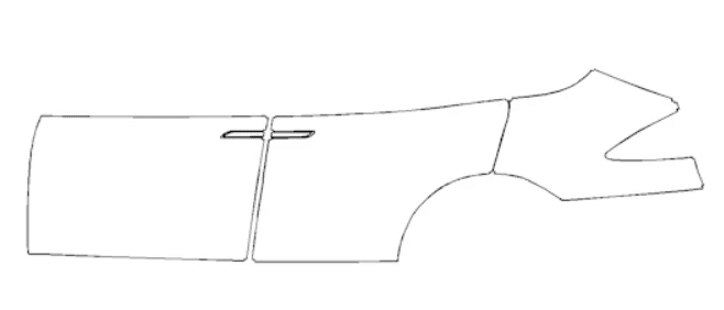 Right Side kit - Tesla Model X 2024 PPF Kit