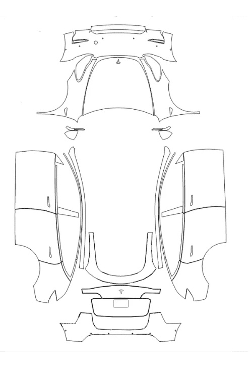 Ultimate Kit without sensor - Tesla Model Y 2020 PPF Kit