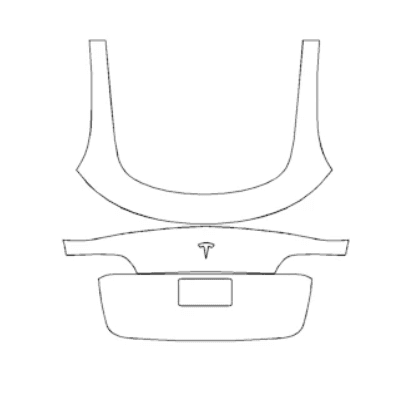 Hatch Kit No Spoiler - Tesla Model Y 2020 PPF Kit