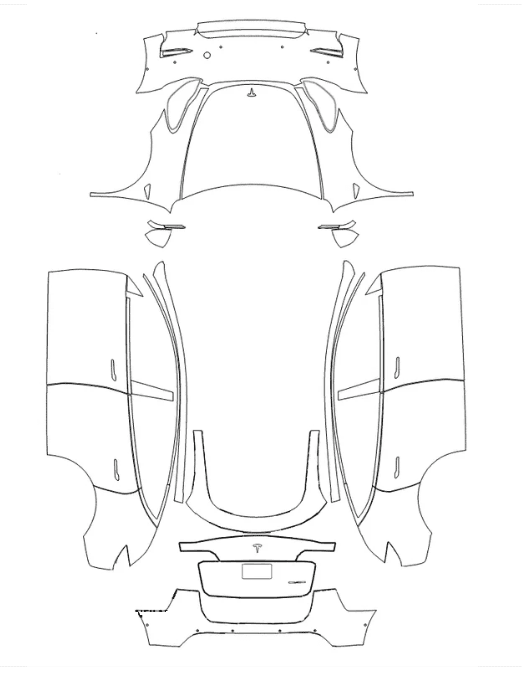 Ultimate Kit with sensor - Tesla Model Y 2021 PPF Kit