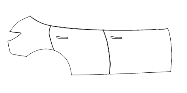 Right Rear Fender and Door Kit - Tesla Model Y 2021 PPF Kit