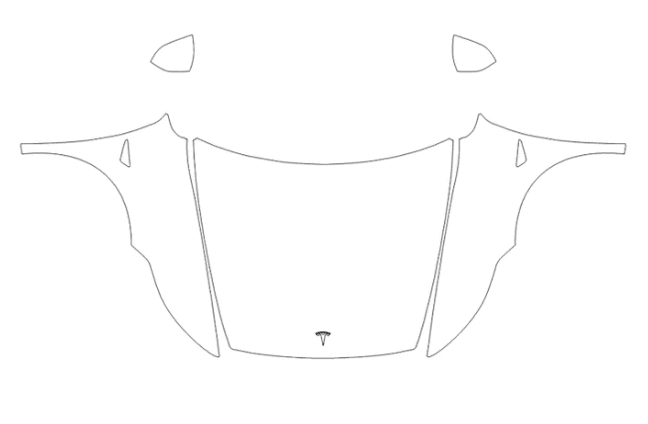 Full Hood & Fender + Mirror Kit - Tesla Model Y 2025 PPF Kit